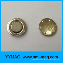 Insignia de Manget del metal redondo de la pequeña oficina / insignia del botón del imán